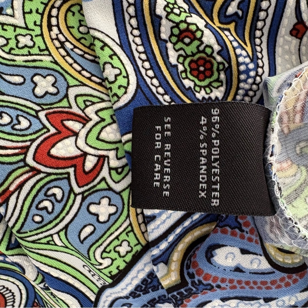 Paisley Print Shift Dress - Multicolor - Picture 4 of 5
